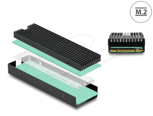 DeLock Heat Sink for M.2 SSD 2280 Black