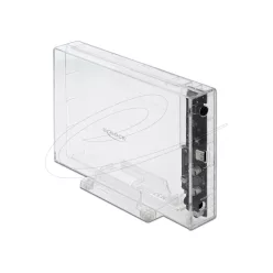 DeLock External Enclosure for 3.5″ SATA HDD Transparent