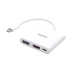 Savio AK-48 Multiport Adapter White