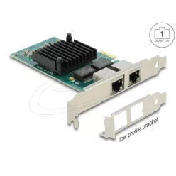 DeLock PCI Express x1 Card 2xRJ45 Gigabit LAN