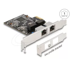 DeLock PCI Express Network Card Gigabit LAN 2xRJ45