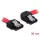 DeLock SATA 3 Gb/s Cable straight to right angled 30cm Red