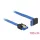 DeLock SATA 3 Gb/s Cable straight to right angled 100cm Blue