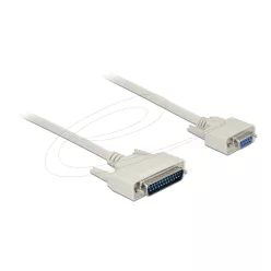 DeLock Serial Cable D-Sub 25 male to D-Sub 9 female 1m White