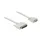 DeLock Serial Cable D-Sub 25 male to D-Sub 9 female 1m White