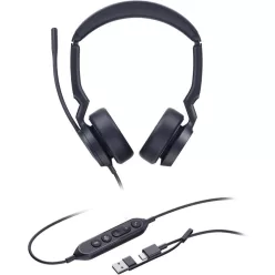 Yealink UH44 Dual Teams USB-C/A Headset Black