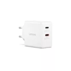 Lenovo Dual USB-C 65W GaN Charger White