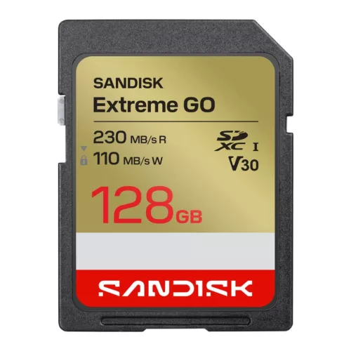 Sandisk 128GB SDXC Extreme GO UHS-I U3 V30