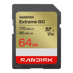 Sandisk 64GB SDXC Extreme GO UHS-I U3 V30