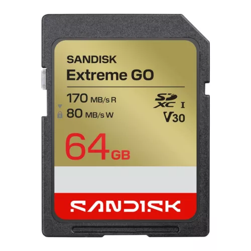 Sandisk 64GB SDXC Extreme GO UHS-I U3 V30