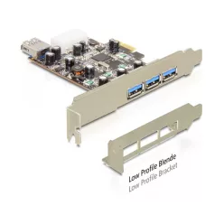   DeLock PCI Express Card > 3 x external + 1 x internal USB 3.0 Type-A female