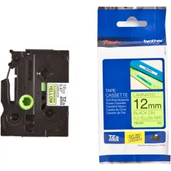   Brother TZE-C31 laminált P-touch szalag (12mm) Black on Yellow - 8m