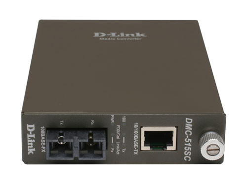D-Link DMC-515SC 10/100 to 100BaseFX (SC) Singlemode Media Converter