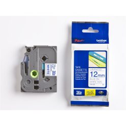   Brother TZE-233 laminált P-touch szalag (12mm) Blue on White - 8m
