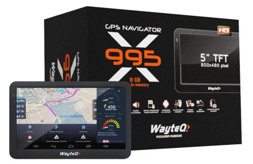 Wayteq X995 5" 8GB WiFi/Bluetooth Európa Térképpel