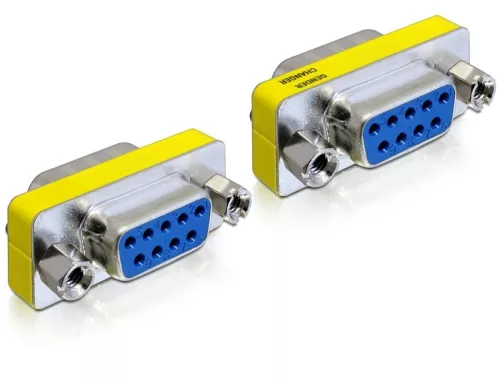 DeLock Adapter Gender Changer Sub-D9 female / female