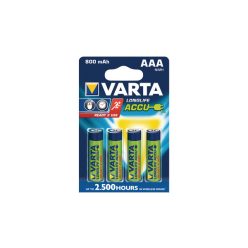   Varta Longlife Accu R2U 800mAh AAA Ni-MH akkumulátor 4db/csomag