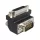 DeLock Adapter DVI 24+5 pin female > VGA 15 pin male 90° angled