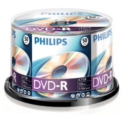 Philips DVD-R 4,7Gb 16x Hengeres 50db/csomag (50-es címke)