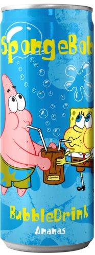 SpongyaBob ananász ízű szénsavas üdítőital  250 ml