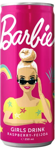Barbie  málna-feijoa szénsavas üdítőital  250 ml