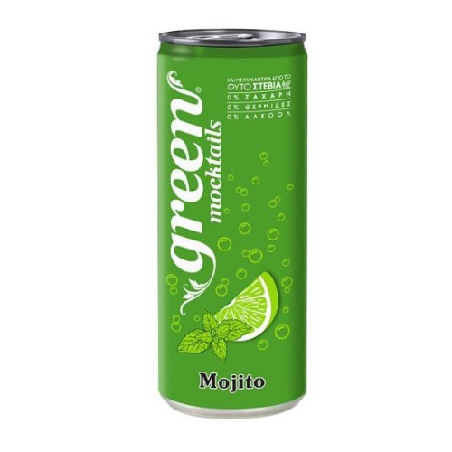 GREEN Mocktails MOJITO - szénsavas, steviával, dobozos 330ml