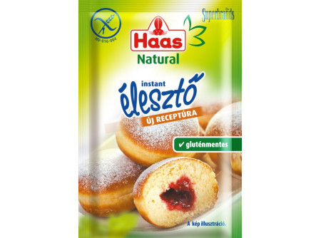 Haas natural gluténmentes instant élesztő 7 g (3x)