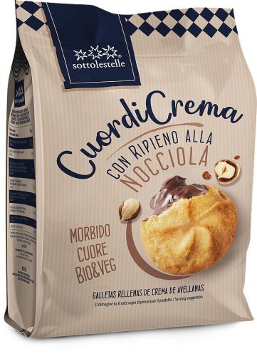 Sottolestelle bio mogyorókrémmel töltött keksz 200 g