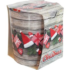 Verona üvegpoharas illatmécses dekor merry christmas 1 db