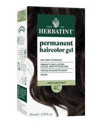 Herbatint 4c hamvas gesztenye hajfesték 170 ml