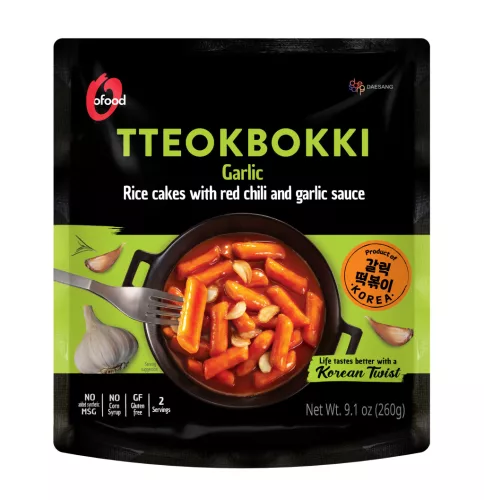 O'Food tteokbokki-fokhagymás szósszal 260 g