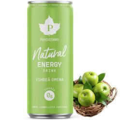 Puhdistamo természetes energiaital zöldalma ízű 330 ml