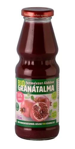 Természet Áldása bio gránátalma gyümölcslé 100% 330 ml