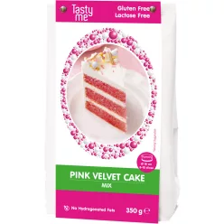   Tasty Me glutén- és laktózmentes rózsaszín bársonytorta mix 350 g