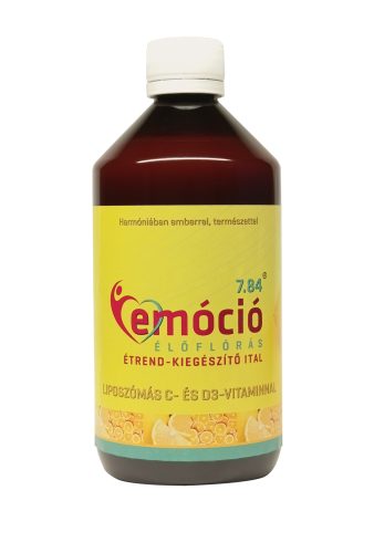 Emóció  7.84 élőflórás étrend-kiegészítő ital liposzómás C- és D3-vitaminnal 500 ml