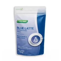   Nutriqa bio koffeinmentes vegán pillangóborsó-maca latte 125 g
