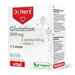 Dr.herz glutation 500 mg + c-vitamin kapszula 60 db