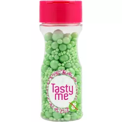   Tasty Me gluténmentes cukorgyöngy tortadekor mix világoszöld 70 g
