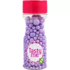   Tasty Me gluténmentes cukorgyöngy tortadekor mix viola 70 g