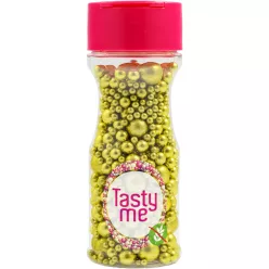   Tasty Me gluténmentes metallic pearls tortadekor mix arany 75 g