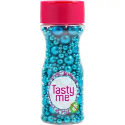   Tasty Me gluténmentes metallic pearls tortadekor mix kék 75 g