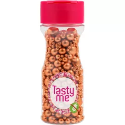  Tasty Me gluténmentes metallic pearls tortadekor mix réz 75 g