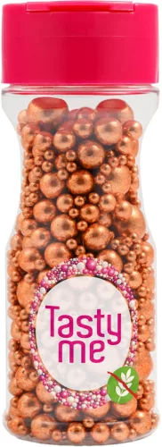 Tasty Me gluténmentes metallic pearls tortadekor mix réz 75 g
