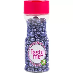   Tasty Me gluténmentes metallic pearls tortadekor mix viola 75 g
