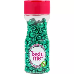   Tasty Me gluténmentes metallic pearls tortadekor mix zöld 75 g