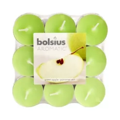 Bolsius illatos teamécses zöldalma 18 db