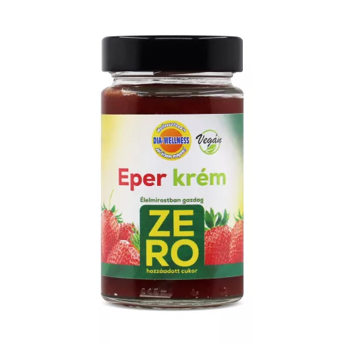 Dia-Wellness zéró hozzáadott cukor eper krém  250 g