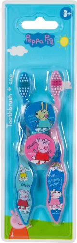 Peppa Malac gyermek fogkefe kupakkal 2 db