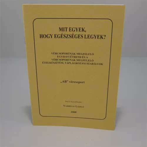 Könyv: mit egyek... "ab" vércsoport 1 db