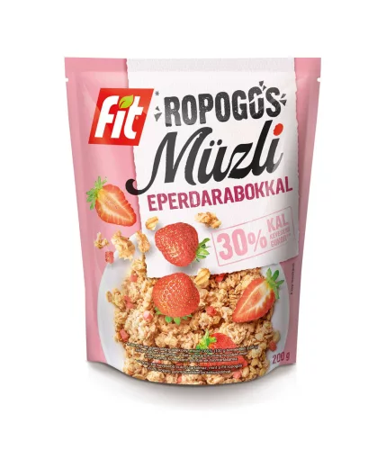 Fit reggeli ropogós müzli eper 200 g
